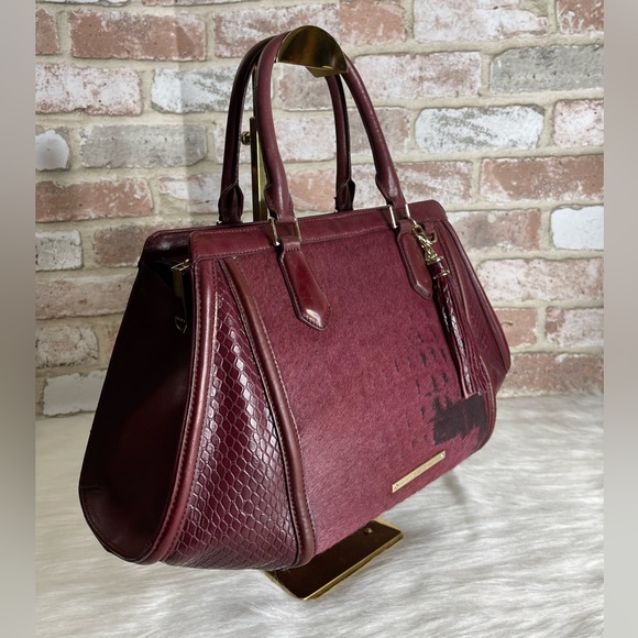 Brahmin Arden Satchel Tart Croc Embossed Leather - Picture 3 of 15